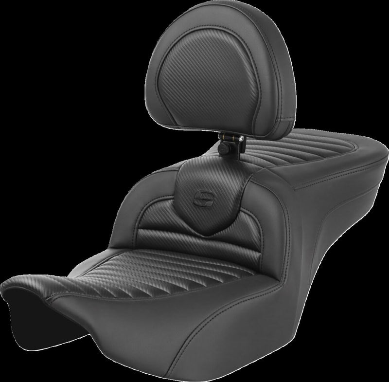 Saddlemen Roadsofa™ TR Seats - Each, Saddlehyde™, 2-Up Seat - Black for Harley-Davidson Touring 2023-2026