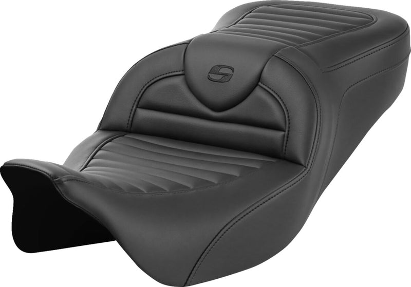 Saddlemen Roadsofa™ TR Seats - Each, Saddlehyde™, 2-Up Seat - Black for Harley-Davidson Touring 2008-2024
