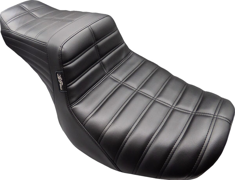 Le Pera Tailwhip Seat for 2023-2026 Harley-Davidson Black 2-Up Seat BikerTec #LV-587CP