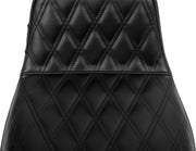 Le Pera Tailwhip Daddy Long Legs Seat for 2023-2026 Harley-Davidson Black 2-Up Seat BikerTec #LV-587DLDD