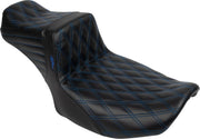 Le Pera Tailwhip Daddy Long Legs Seat Black Blue 2-Up Seat BikerTec