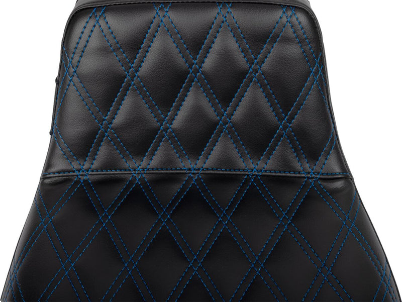 Le Pera Tailwhip Daddy Long Legs Seat Black Blue 2-Up Seat BikerTec Each
