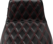 Le Pera Tailwhip Daddy Long Legs Seat Black Red 2-Up Seat BikerTec Each