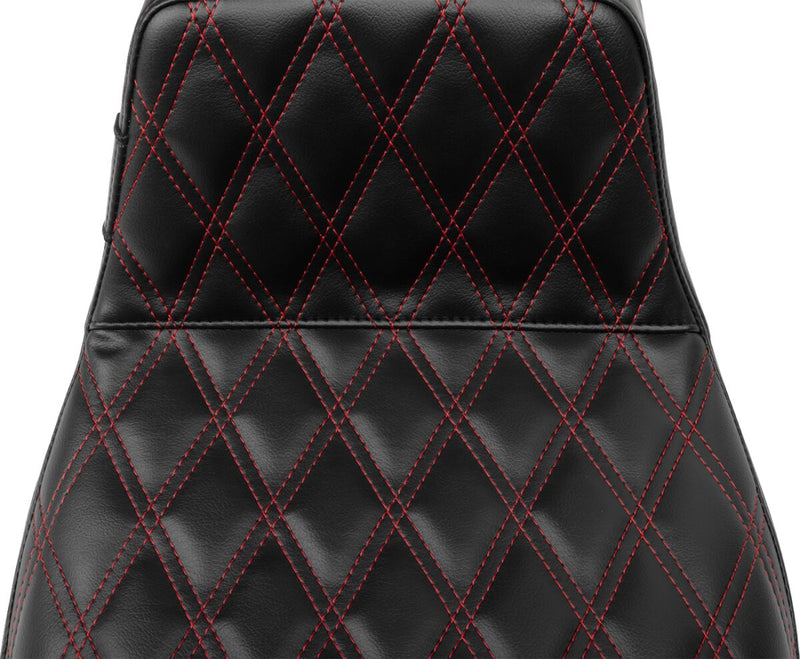 Le Pera Tailwhip Daddy Long Legs Seat Black Red 2-Up Seat BikerTec Each