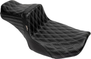 Le Pera Tailwhip Daddy Long Legs Seat Black Grey 2-Up Seat BikerTec