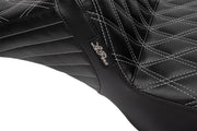 Le Pera Tailwhip Daddy Long Legs Seat Black Grey 2-Up Seat BikerTec Each
