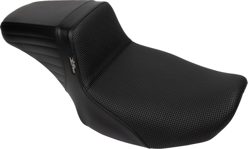 Le Pera Kickflip Daddy Long Legs Seat for 2023-2026 Harley-Davidson Black Solo Vinyl #LV-597DLBW