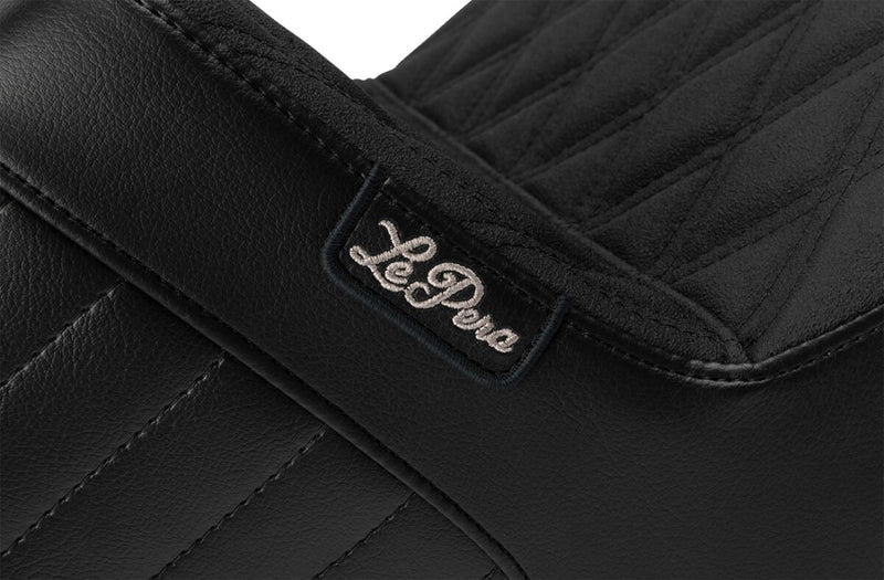 Le Pera Kickflip Seat for 2023-2026 Harley-Davidson Black 2-Up Seat BikerTec Vinyl #LV-597DDGP