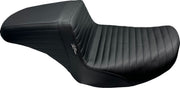Le Pera Kickflip Seat for 2023-2026 Harley-Davidson Black 2-Up Seat BikerTec Vinyl #LV-597PT