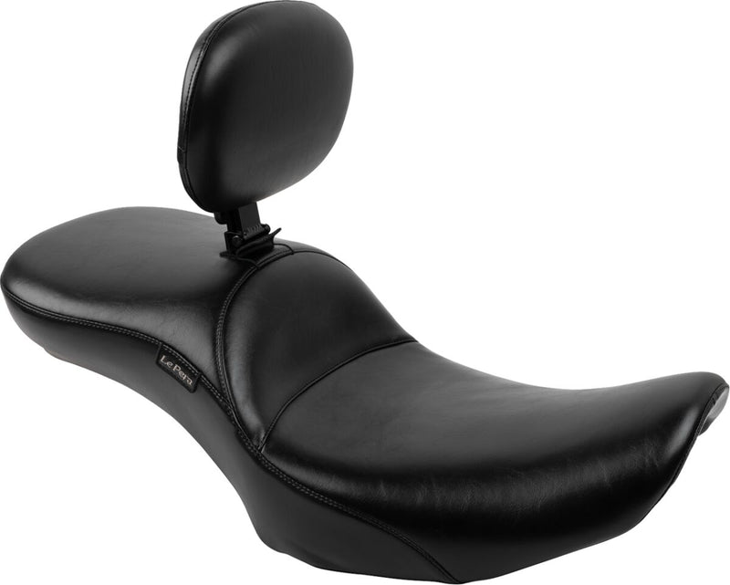 Le Pera Maverick Daddy Long Legs Seat Black One-Piece Vinyl #LV-957DLBRS