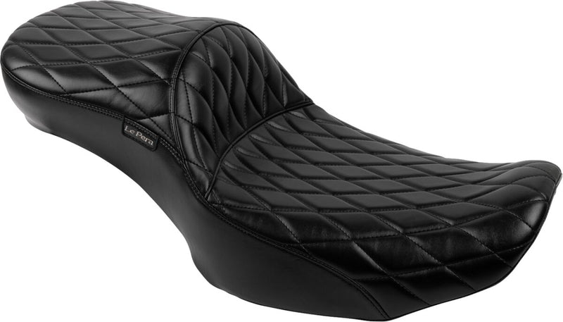 Le Pera Maverick Daddy Long Legs Seat Black One-Piece Vinyl #LV-957DLDM