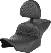 Saddlemen Dragon Scale Stitch RoadSofa™ Seat for 2023-2026 Harley-Davidson Black 2-Up Seat Saddlehyde™ #823-07-208B0