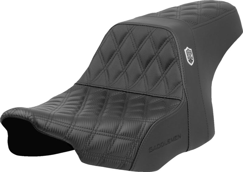 Saddlemen Pro Series SDC Performance Grip Seat - 2-Up Seat, Saddlehyde™, Each - Black for Harley-Davidson Touring 2023-2026