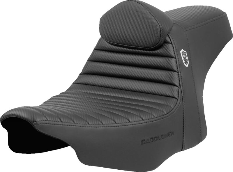 Saddlemen Pro Series SDC Performance Grip Seat - Each, 2-Up Seat, Saddlehyde™ - Black for Harley-Davidson Touring 2023-2026