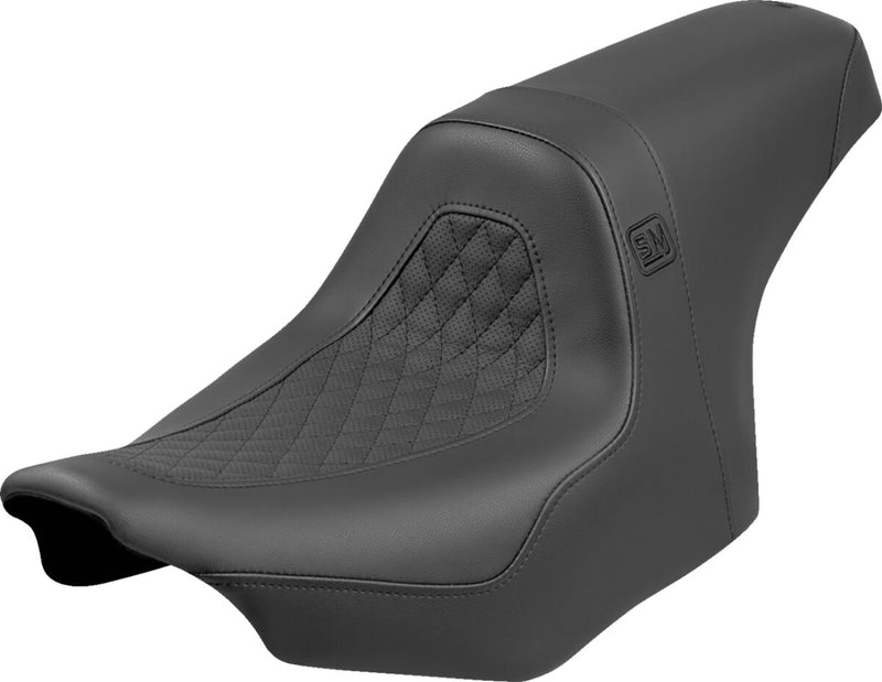 Saddlemen Speed Merchant Pro Series Seat - Leather /  Saddlehyde™, One-Piece, Each - Black for Harley-Davidson Touring 2023-2024
