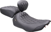 Mustang Wide Tripper™ Solo Seat for 2023-2026 Harley-Davidson Black Polyurethane Vinyl #89503