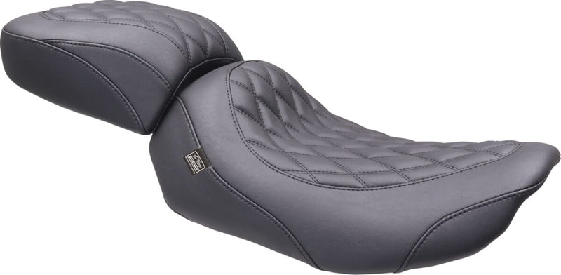 Mustang Wide Tripper™ Solo Seat for 2023-2026 Harley-Davidson Black Polyurethane Vinyl #89503