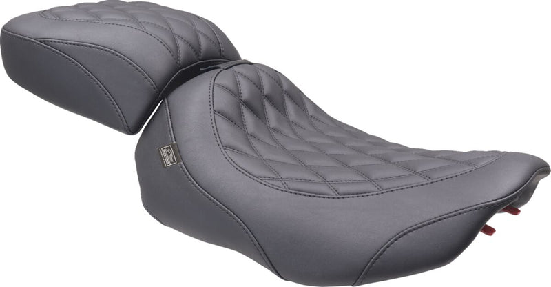 Mustang Wide Tripper™ Solo Seat for 2023-2026 Harley-Davidson Black Polyurethane Vinyl #89503