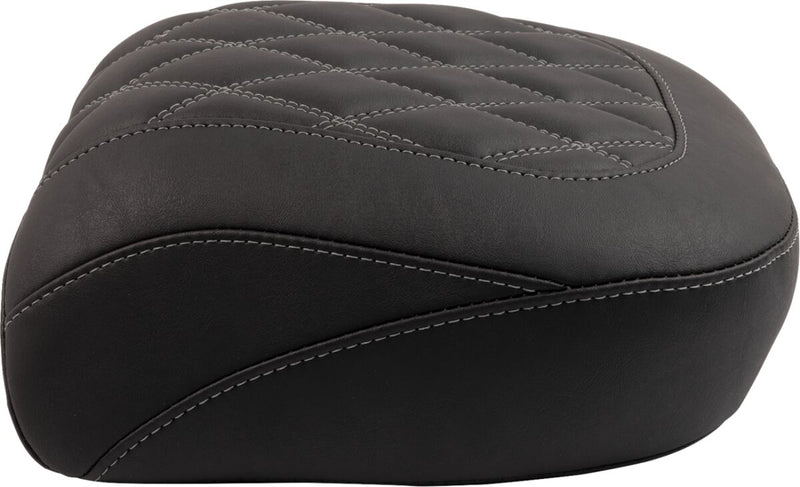 Mustang Wide Tripper™ Passenger Seat for 2023-2026 Harley-Davidson Black Grey Polyurethane Vinyl #88511GM