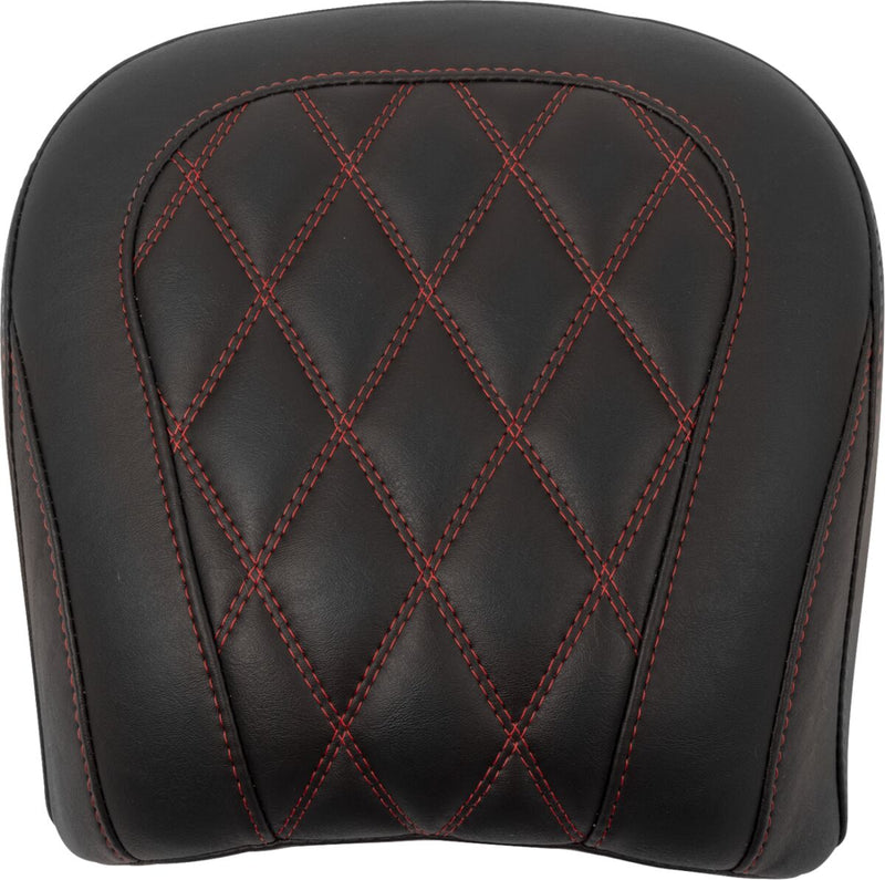 Mustang Wide Tripper™ Passenger Seat for 2023-2026 Harley-Davidson Black Red Polyurethane Vinyl Each