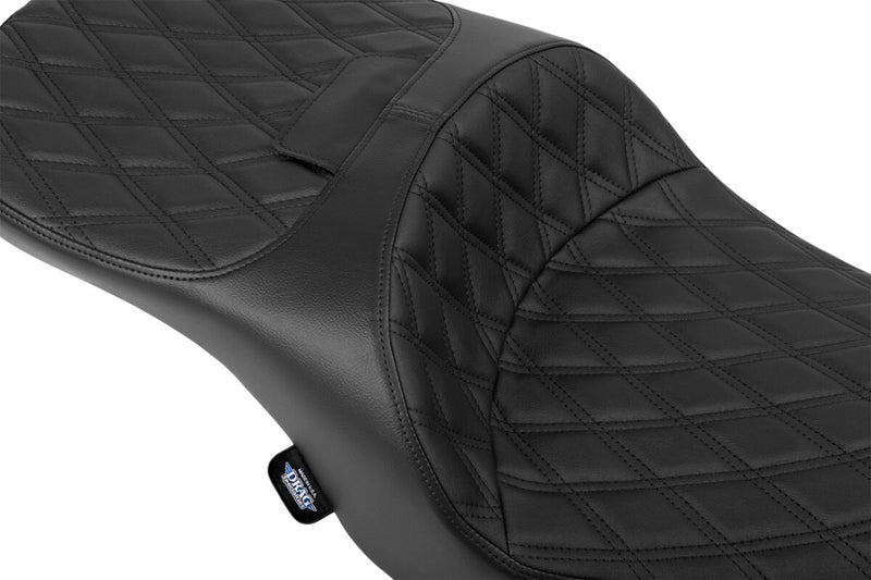 Drag Specialties Seats Freedom Touring Seat for 2023-2025 Harley-Davidson Black 2-Up Seat Vinyl #4711B