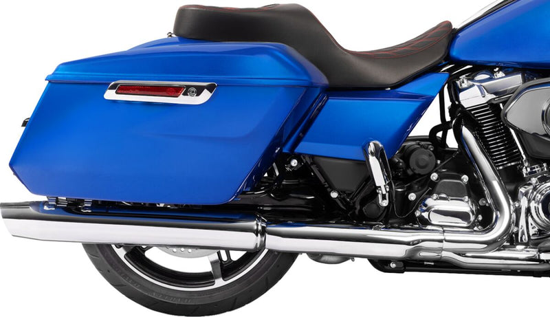 Drag Specialties Seats Freedom Touring Seat for 2023-2025 Harley-Davidson Black Red 2-Up Seat Vinyl Each