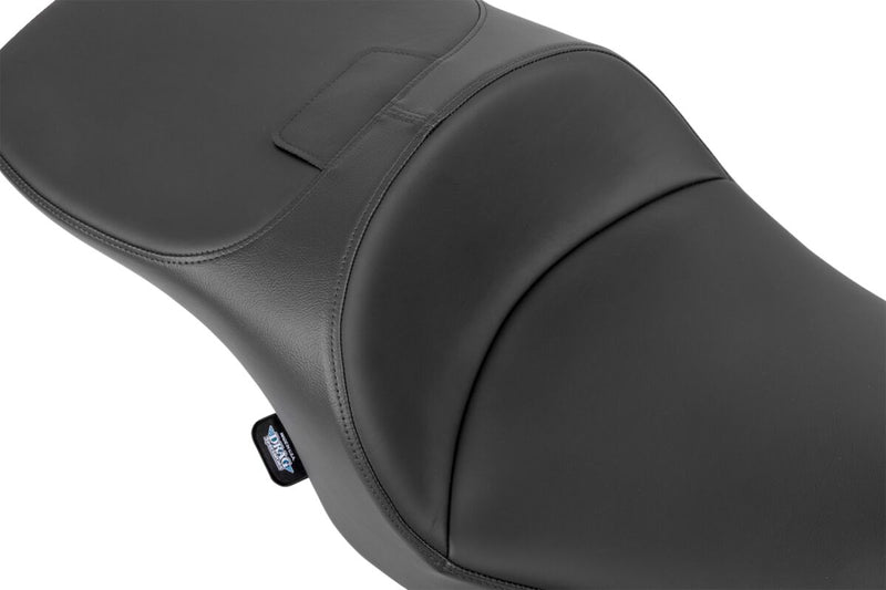 Drag Specialties Seats Freedom Touring Seat for 2023-2025 Harley-Davidson Black 2-Up Seat Leather Vinyl Each