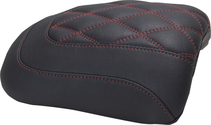 Mustang Padded Passenger Seat Cowl for 2023-2026 Harley-Davidson Black Red #88611DC