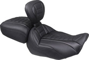 Mustang Wide Deluxe Touring Passenger Seat for 2023-2026 Harley-Davidson Black #88420