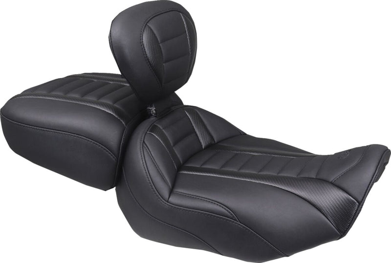 Mustang Wide Deluxe Touring Passenger Seat for 2023-2026 Harley-Davidson Black #88420