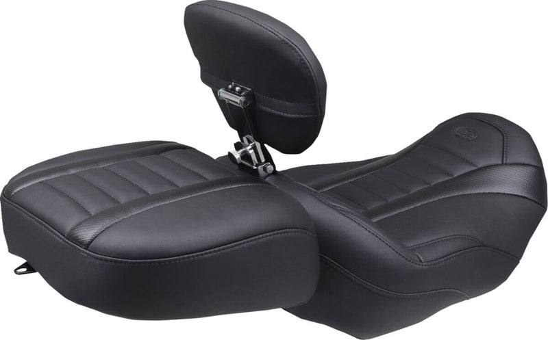 Mustang Wide Deluxe Touring Passenger Seat for 2023-2026 Harley-Davidson Black #88420