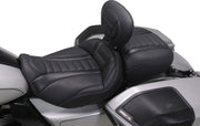 Mustang Wide Deluxe Touring Passenger Seat for 2023-2026 Harley-Davidson Black Grey Each