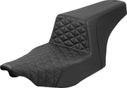 Saddlemen Step-Up Tri-Gripper Seat for 2023-2026 Harley-Davidson Black 2-Up Seat Saddlehyde™ #823-07-179