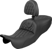Saddlemen RoadSofa™ Seat for 2015-2025 Harley-Davidson Black 2-Up Seat Saddlehyde™ #815-07-182BR