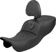 Saddlemen RoadSofa™ Seat for 2015-2025 Harley-Davidson Black 2-Up Seat Saddlehyde™ #815-07-210B0