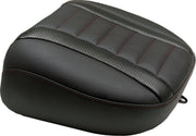 Mustang Deluxe Touring Passenger Seat for 2023-2026 Harley-Davidson Black Red Vinyl #88402DC