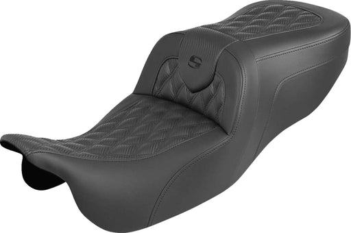 Saddlemen Roadsofa™ Carbon Fibre Seat for 2015-2025 Harley-Davidson Black 2-Up Seat Saddlehyde™