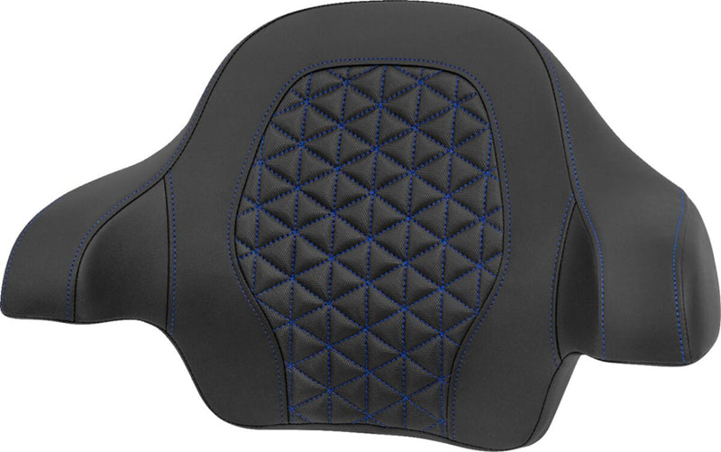 Saddlemen Tour-Pak® Passenger Pad for 2014-2025 Harley-Davidson Roadsofa™ Backrest Pad Black Blue Saddlehyde™ #814-07-21101