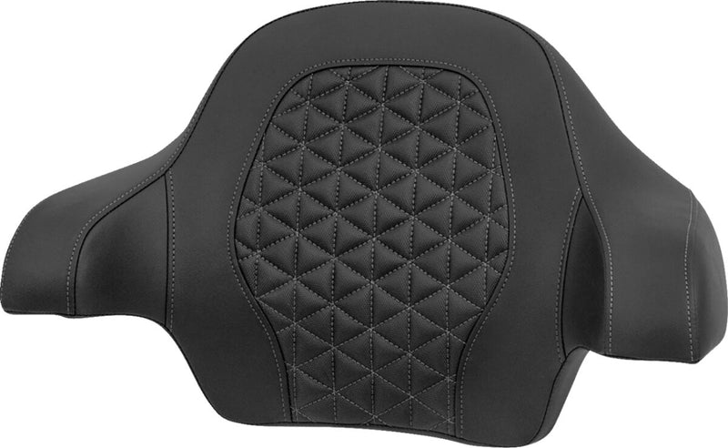 Saddlemen Tour-Pak® Passenger Pad for 2014-2025 Harley-Davidson Roadsofa™ Backrest Pad Black Grey Saddlehyde™ #814-07-21102