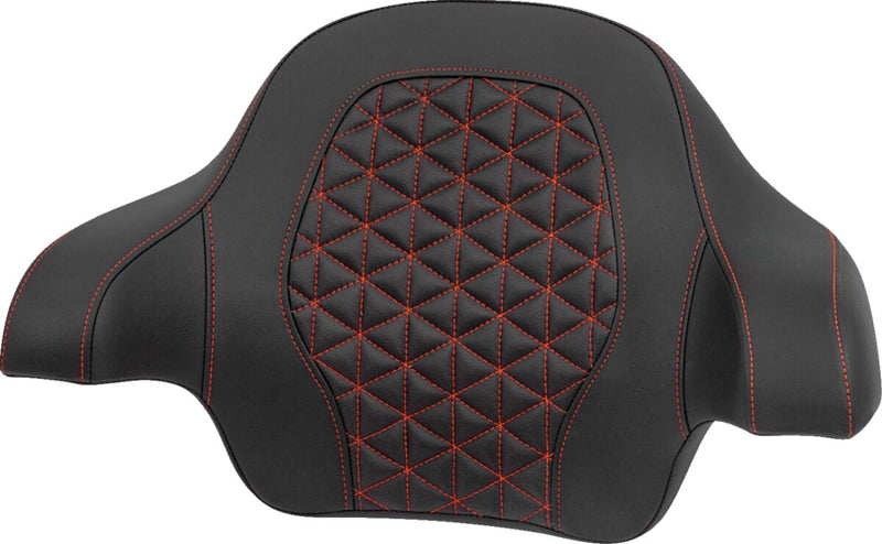 Saddlemen Tour-Pak® Passenger Pad for 2014-2025 Harley-Davidson Roadsofa™ Backrest Pad Black Red Saddlehyde™ #814-07-21104