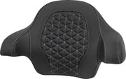 Saddlemen Tour-Pak® Passenger Pad for 2014-2025 Harley-Davidson Roadsofa™ Backrest Pad Black Silver Saddlehyde™ #814-07-21105