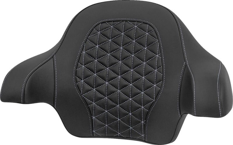 Saddlemen Tour-Pak® Passenger Pad for 2014-2025 Harley-Davidson Roadsofa™ Backrest Pad Black Silver Saddlehyde™ #814-07-21105