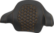 Saddlemen Tour-Pak® Passenger Pad for 2014-2025 Harley-Davidson Roadsofa™ Backrest Pad Black Gold Saddlehyde™ #814-07-21107