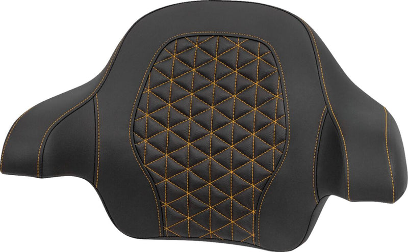 Saddlemen Tour-Pak® Passenger Pad for 2014-2025 Harley-Davidson Roadsofa™ Backrest Pad Black Gold Saddlehyde™ #814-07-21107