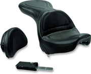 Saddlemen Explorer Seat w/ Driver Backrest for 2000-2007 Harley-Davidson Softail Deuce Motorcycles Black