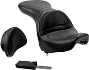 Saddlemen Explorer Seat w/ Driver Backrest for 2000-2007 Harley-Davidson Softail Deuce Motorcycles Black #8252JS