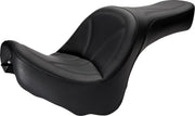 Saddlemen SaddleHyde King Seat w/o Driver Backrest for 2000-2007 Harley-Davidson Softail Deuce Motorcycles Black #825HFJ