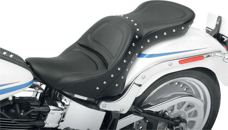 Saddlemen Explorer Special Seat w/o Backrest for 2006-2016 Harley-Davidson Softail Motorcycles Black| Chrome