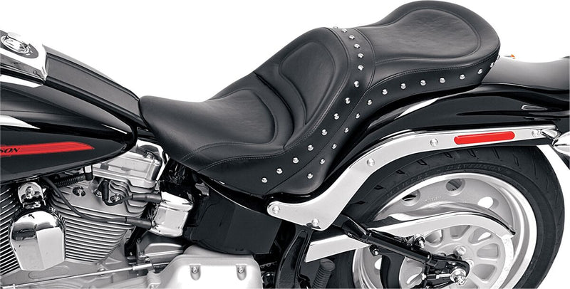 Saddlemen Explorer Special Seat w/o Backrest for 2006-2016 Harley-Davidson Softail Motorcycles Black| Chrome #806-12-039