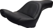 Saddlemen SaddleHyde King Seat w/o Driver Backrest for 2006-2016 Harley-Davidson Softail Motorcycles Black